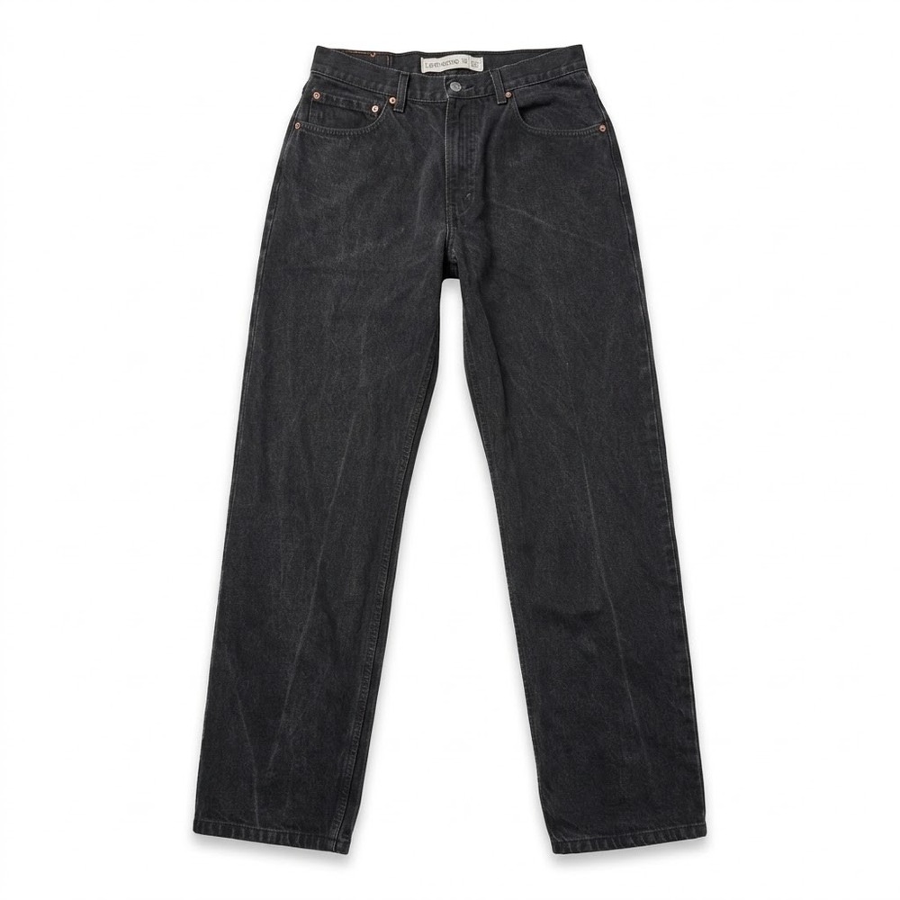 Levi's 550 Jeans Mens W33 L32 Black Faded Wash Relaxed Fit Tapered Leg Denim